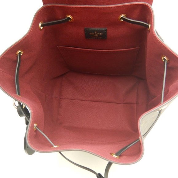 Louis Vuitton Monogram Montsouris Backpack PM Cowhide Leather Black Backpack - Picture 7 of 8